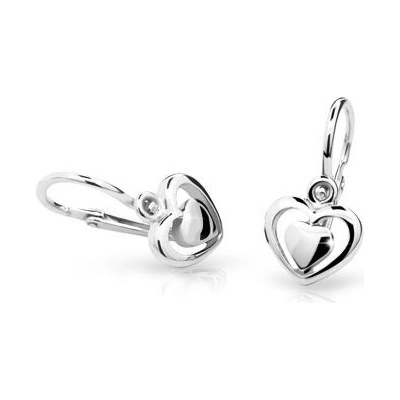 Danfil dětské náušnice C1604 z bílého zlata zapínání brizura