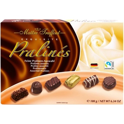 Maitre Truffout Assorted Pralines hnědá mix 180 g