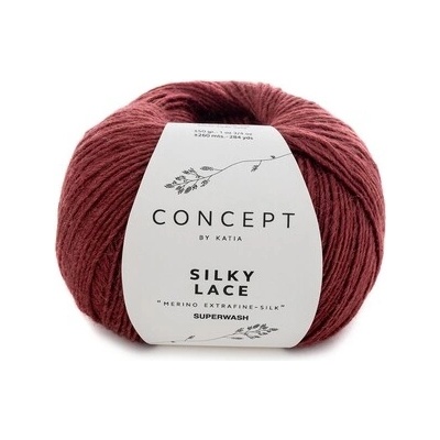 SILKY LACE Katia Farby SILKY LACE: 176 bordovo gaštanová
