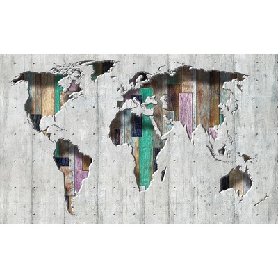 ForWall 3D Fototapeta Mapa vlies 104 x 70,5 cm