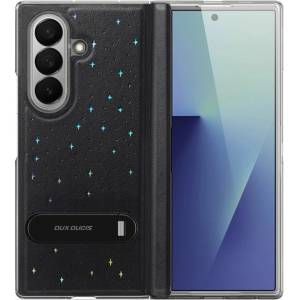 Dux Ducis Samsung Z Fold7 DUX DUCIS STEX силиконов калъф за телефон, устойчив на удари, със звездичка + стъклено покритие за екрана, ЧЕРЕН (GP-179462)