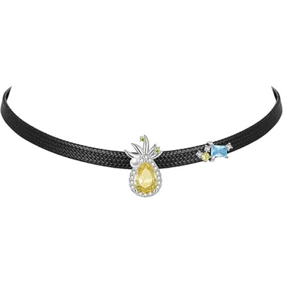 Jay Choker náhrdelník s ananasovým přívěskem JAY-9167 Černá