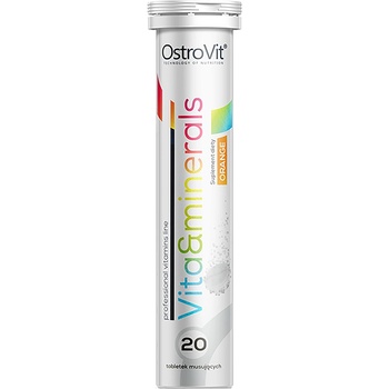 OstroVit Vita&Minerals, портокал, 20 ефервесцентни таблетки, OstroVit
