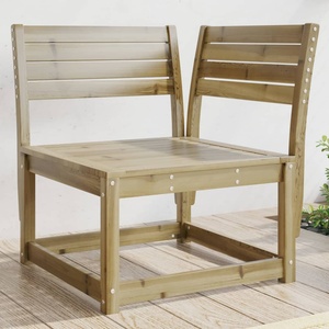 vidaXL Градински ъглов диван, 73x73x78 см, импрегниран бор (844668)