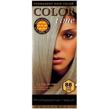 Color Time dlouhotrvající gelová barva na vlasy 88 stříbrná blond 85 ml