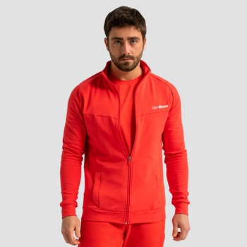 GymBeam Суичър с цип Limitless Hot Red XXXL