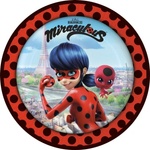 Amscan Хартиени чинии Miraculous 23 см