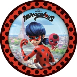 Amscan Хартиени чинии Miraculous 23 см
