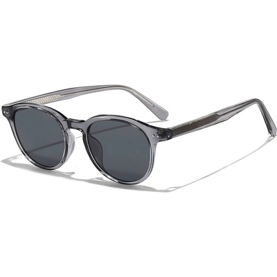 Techsuit Слънчеви очила Techsuit Sunglasses (99046) - унисекс, кръгла TR90 рамка - Сив