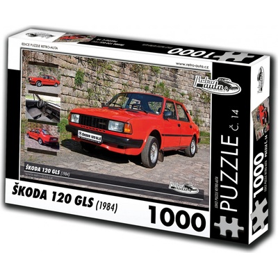 Retro-auta č. 14 Škoda 120 GLS 1984 1000 dielov