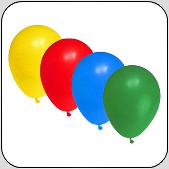 balónky barevné mix L 30 cm