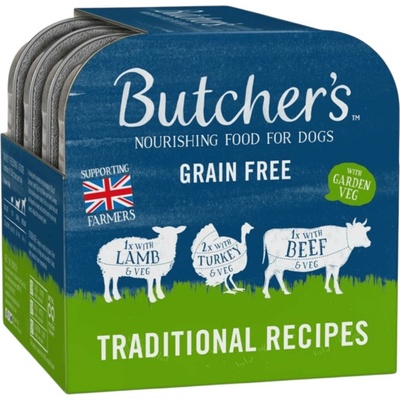 Butcher's Dog Original hovězí krůtí a jehněčí 4 x 150 g
