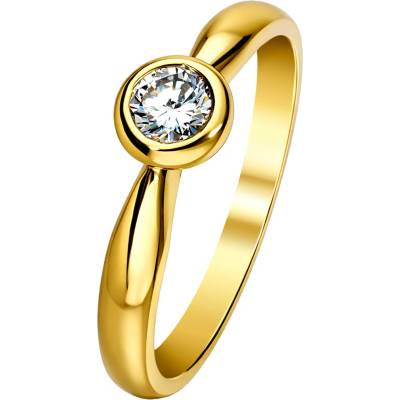 Zlaton Prsten žluté zlato s diamantem 000061007253