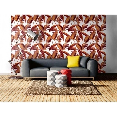 DIMEX ART Луксозна флизелинова тапета лилави екзотични листа