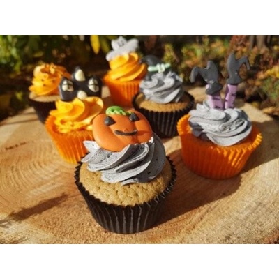 Decora Košíček na muffiny Halloween černo oranžový 36ks 5x3cm – Zboží Mobilmania