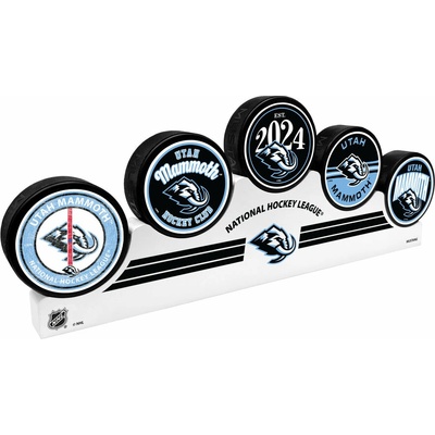 Mustang Puk Utah Mammoth NHL 5 Puck Podium