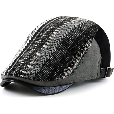 HARAHU Мъжка беретка el-26012 - Черна kp26012