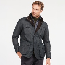 Barbour Ogston Waxed Cotton Jacket Navy