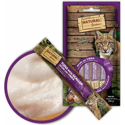 Natural Greatness Creamy DHA BRAIN tuniak hrebenatka 4 x 14 g