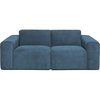 Scandic Син диван от рипсено кадифе 202 cm Sting - Scandic (STING 2 STR. WAVE blue 210)