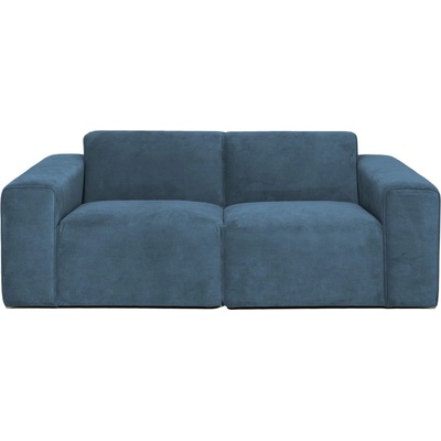 Scandic Син диван от рипсено кадифе 202 cm Sting - Scandic (STING 2 STR. WAVE blue 210)