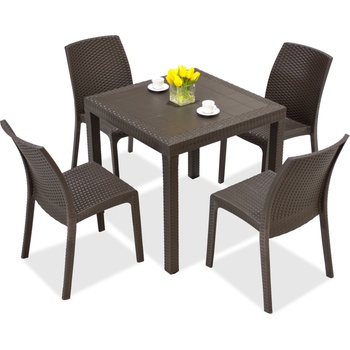 BICA Комплект техноратанови мебели Dallas / Virginia 4 Bica (BC9096BR-4x9095BR)