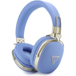 CG Mobile Guess PU Grained Triangle Gold Metal Logo ENC blue Слушалки
