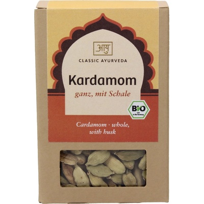Classic Ayurveda Био цял кардамон на люспи - 50 г