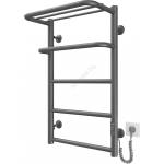 Mario Radiators Стълбовиден радиатор за баня HOTEL 75W/230V 66x42 cm, неръждаема стомана/антрацит, дясно изпълнение (MR0070)