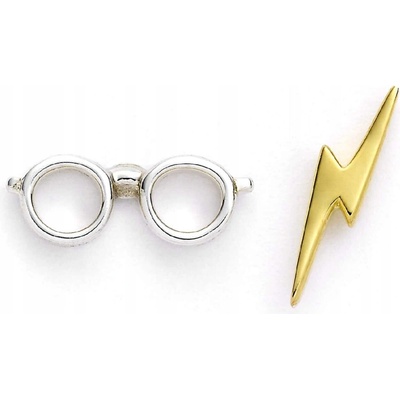 Carat Shop strieborné náušnice Harry Potter Blesk a brýle SE0176