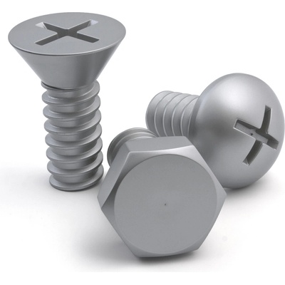 Qualy Screw Collection 3 ks stříbrné
