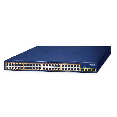 48-Port 10/100/1000T 802.3at GSW-5240HP Неуправляем Gigabit Ethernet (10/100/1000) Захранване по Ethernet (PoE) 1U Син (GSW-5240HP)