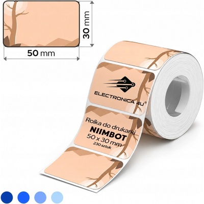 Samolepicí štítky samolepky termální pro Niimbot B1 B21 B3S B31 50x30