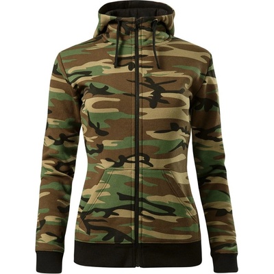 Malfini Camo Zipper maskáčová hnědá