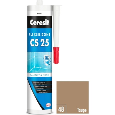 Ceresit CS 25 Sanitárny Silikón 280 g taupe