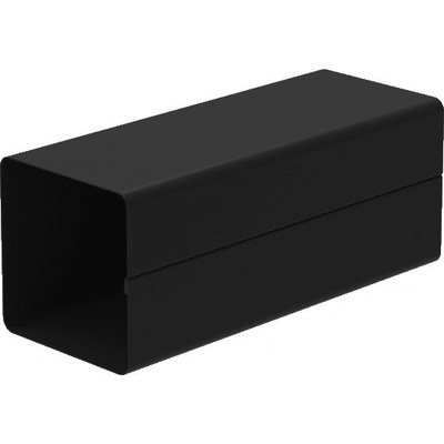 Krop Zvod hranatý oceľový 1 m RAL 9005 Čierna