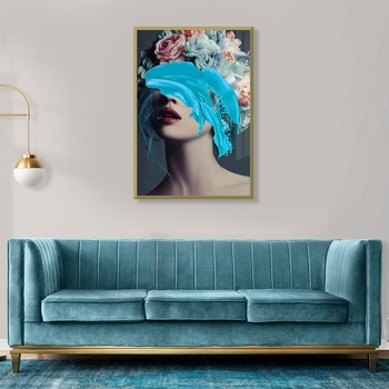 Image 1 of Decono Картина Тюркоаз и Цветя