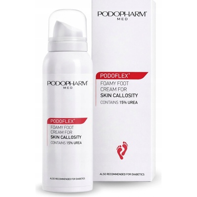 Podopharm Krém na nohy v pěně 15% močoviny 125 ml