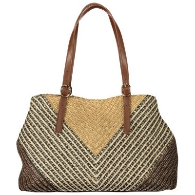 Twinset Stylová dámská kabelka 42.0X28.0X14.0cm hnědá