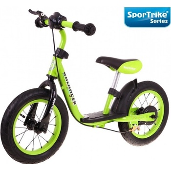 SporTrike Cyklo Balancer 12" nafukovacie kolesá zelený