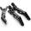 BraveHead Big Jawclips 3-Part Black 14 cm 4 ks