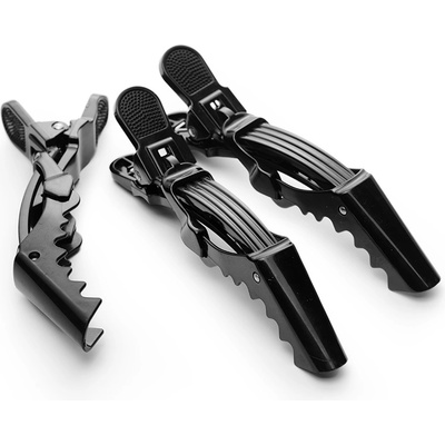 BraveHead Big Jawclips 3-Part Black 14 cm 4 ks