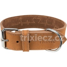 TRIXIE Rustic kožený obojek Heartbeat