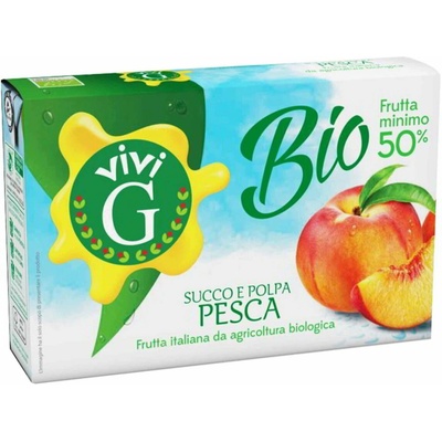 Vivi G broskyňový džús BIO 3 x 200 ml