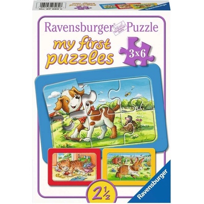 Ravensburger Moje první Zvířecí kamarádi 3 x 6 dielov