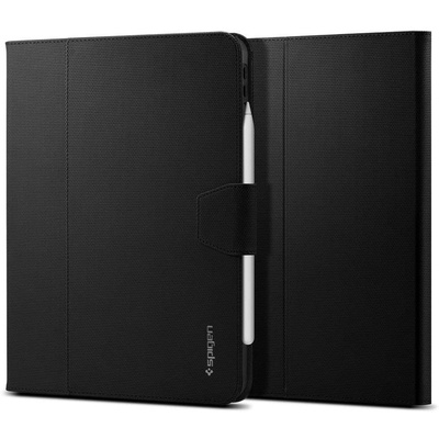 Spigen Калъф за таблет Apple iPad Air 2020 (iPad Air 4) Spigen Liquid Air Folio, Удароустойчив, Черен (ACS02246)