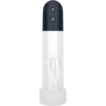 Boners - автоматична пенис помпа мастурбатор (прозрачно-черно)