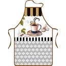 Praktik zástěra Kafe modrohnědé