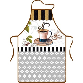 Praktik zástěra Kafe modrohnědé