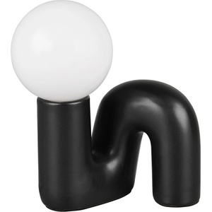 Reality Черна керамична настолна лампа (височина 21, 5 cm) Quinn - Reality (R56821002)